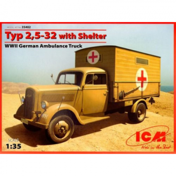 Typ 2,5 32 with Shelter - German Ambulance Truck